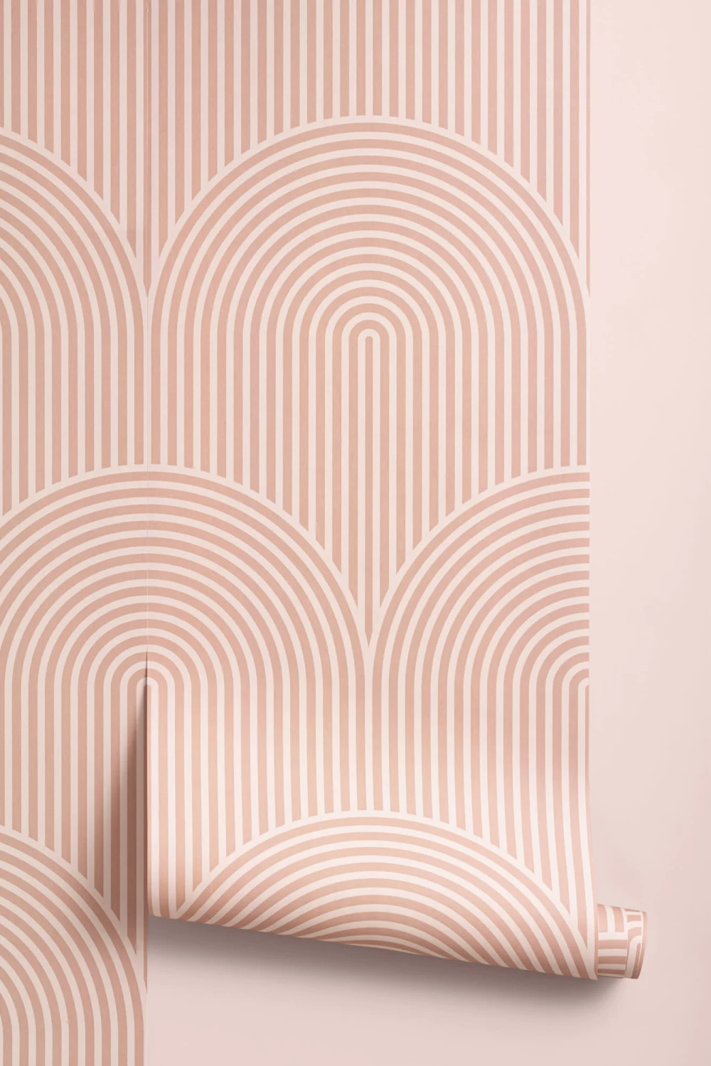 Nude Circuit Design Geometryczna tapeta w paski z powtarzającym się wzorem