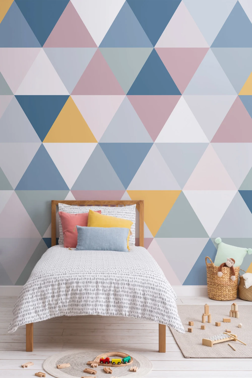 Colorat Geometric Triunghi model tapet Mural