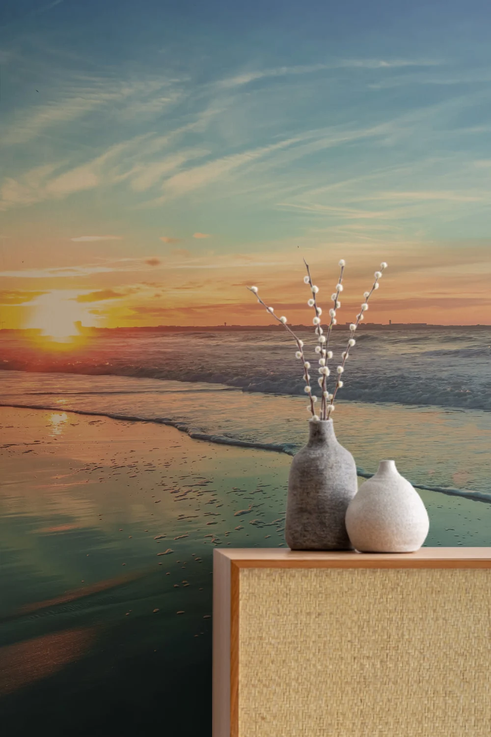 Portuguese Sunset Wallpaper Mural