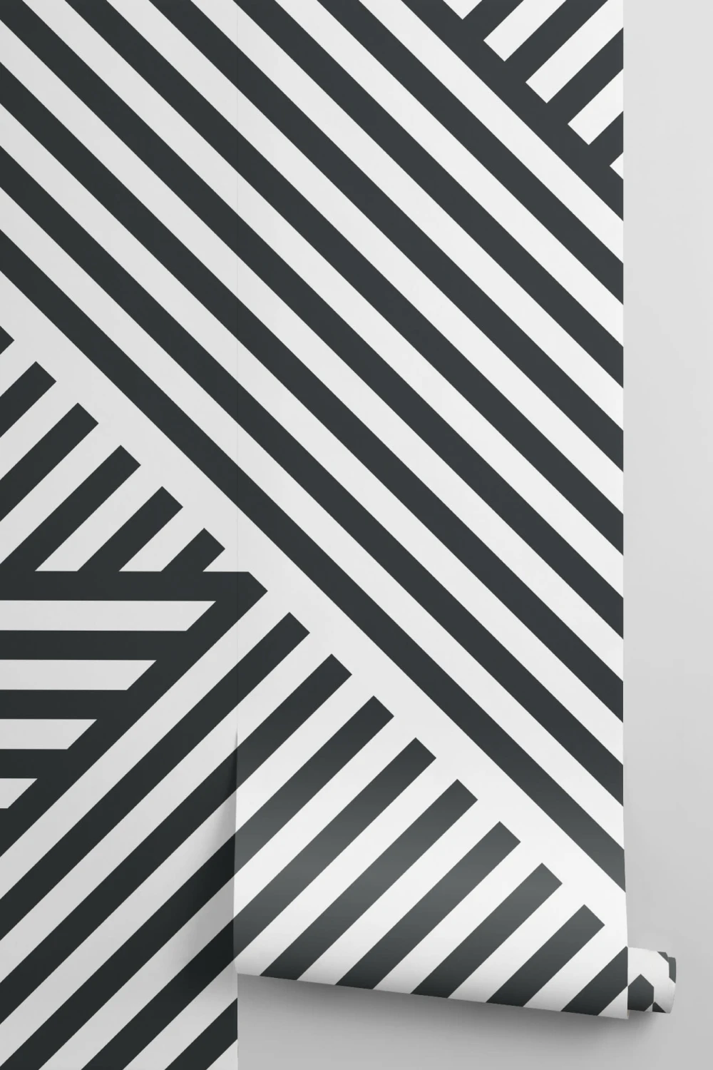Divert raidallinen geometrinen kuvatapetti