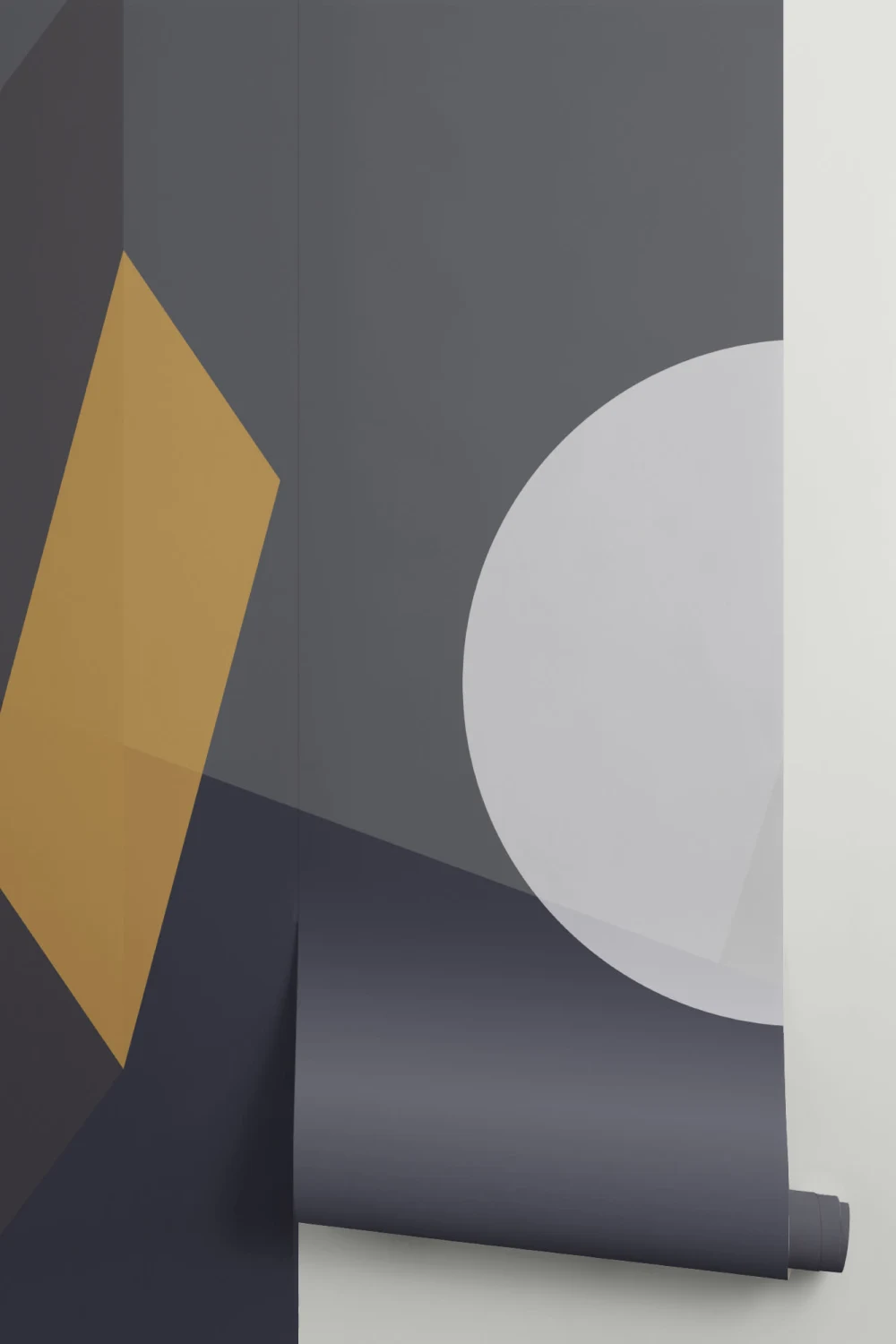 Mid Century Modern Circle Geometrinen kuvatapetti