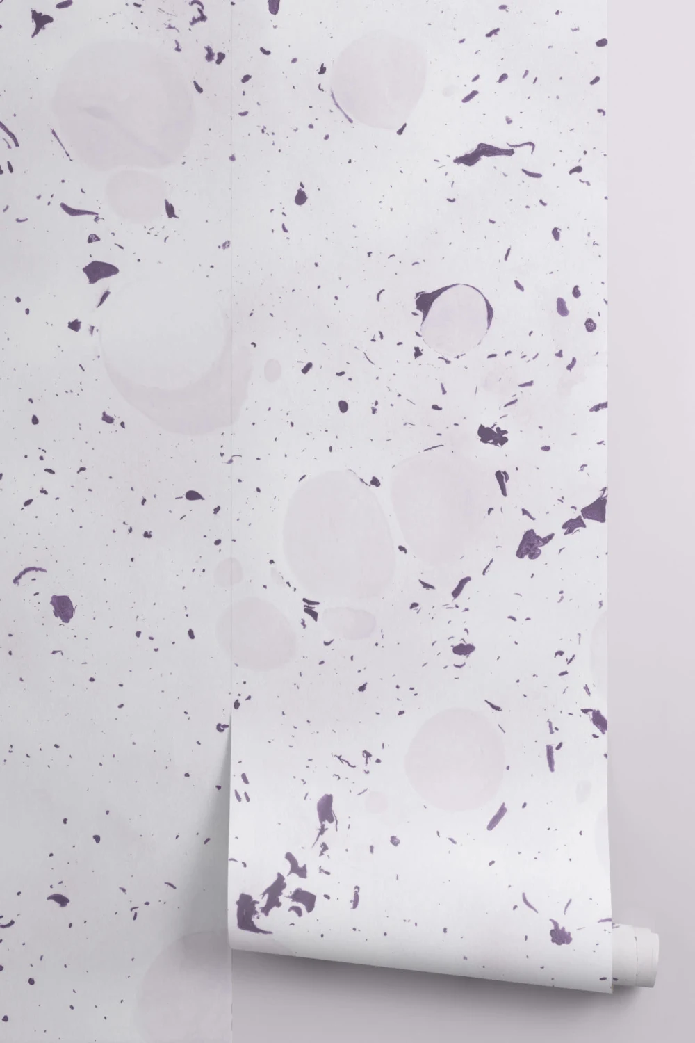 Drizzle Ultraviolet Marbled Wallpaper Mural