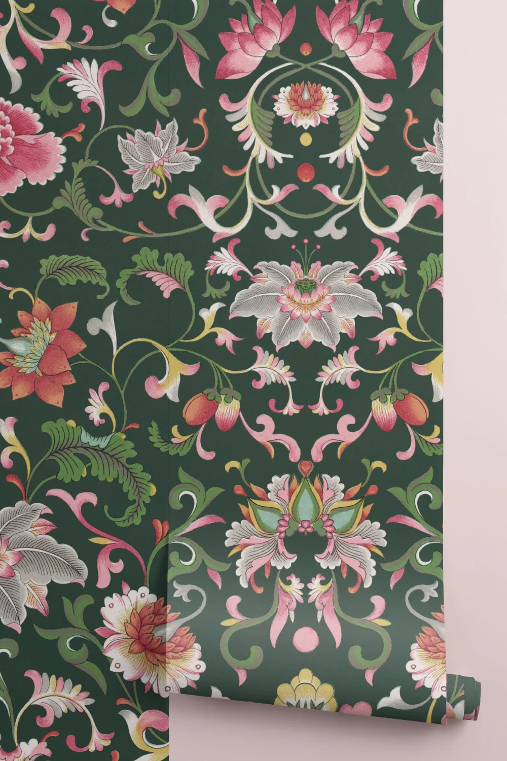 Owen Jones chinesische Ornamente Illustrationen Schwarze Fototapete