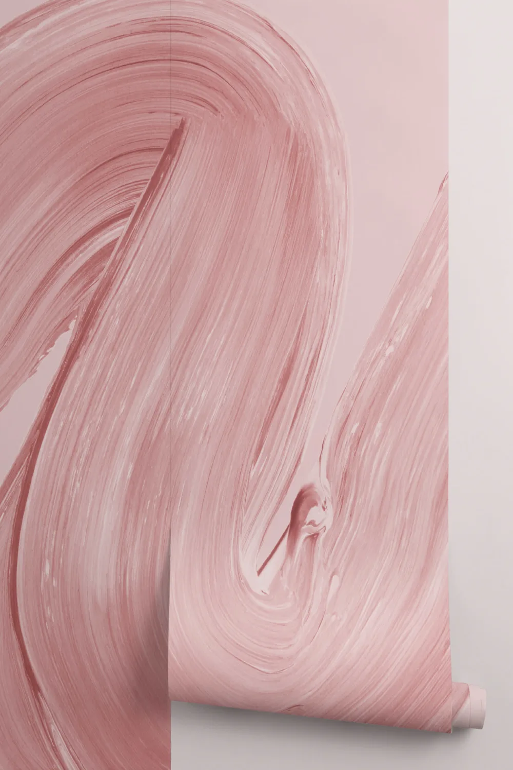 Pink Paint Brush Stroke Squiggle Tapetmaleri
