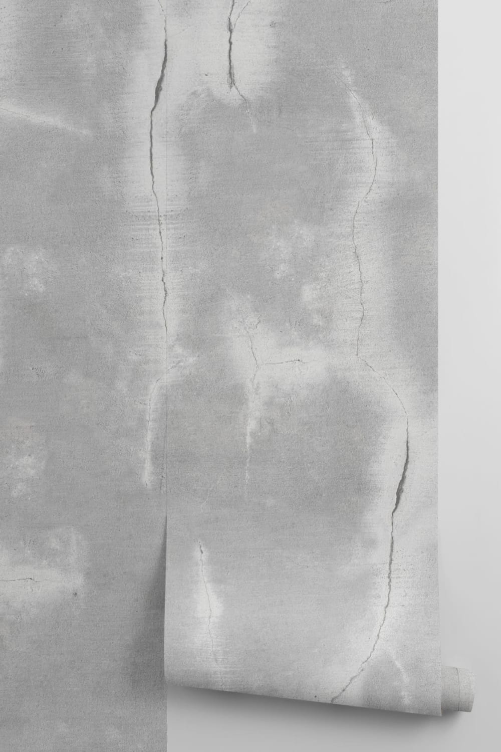Gri deschis Cracked Concrete Wallpaper Mural