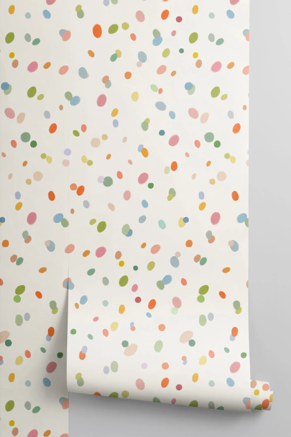 Håndtegnet Pastell Multicolor Spots Bakgrunn