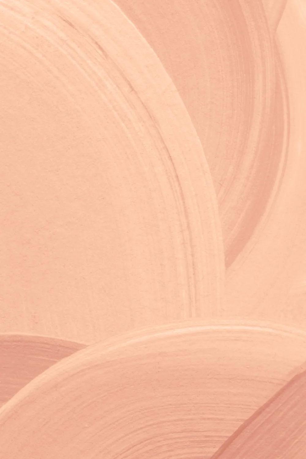 Orange Painted Swirl Brush Strokes Wall Mural