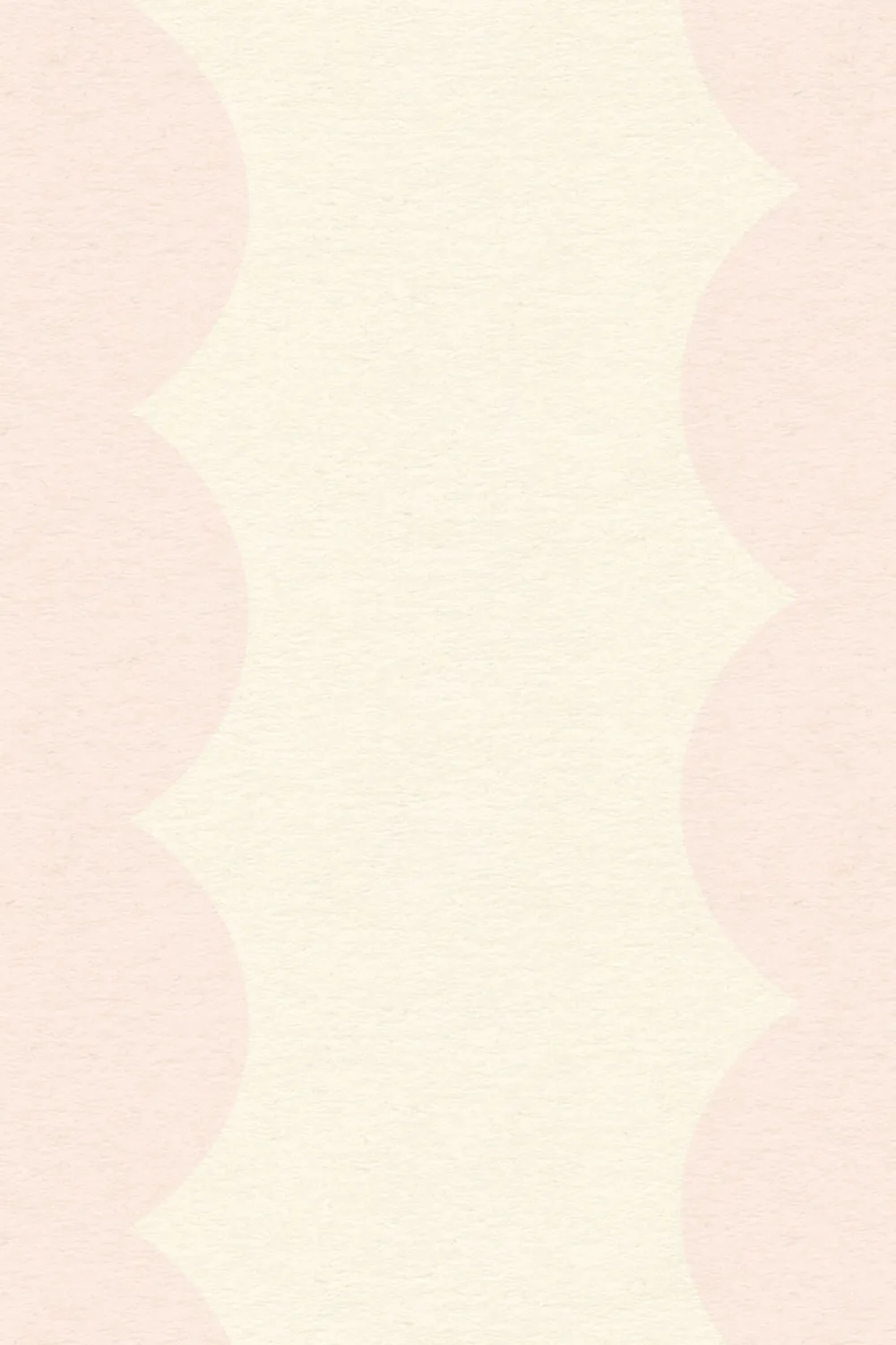 Pastel Pink Scalloped Stripes Wall Mural