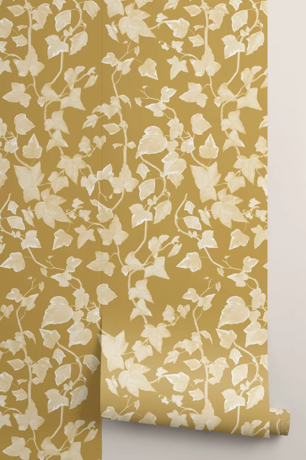 Yellow Heritage Ivy Wallpaper