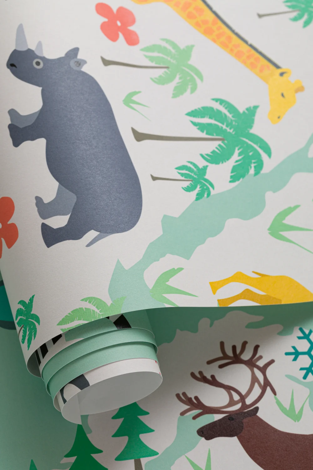 Safari Kids Map Wallpaper Mural