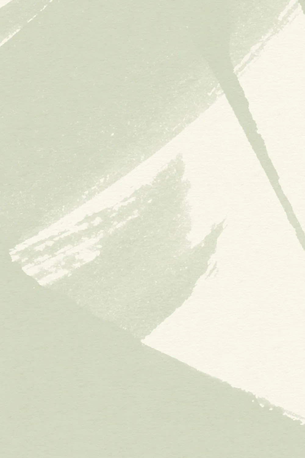 Sage Green Japanese Calligraphy Wallpaper Mural