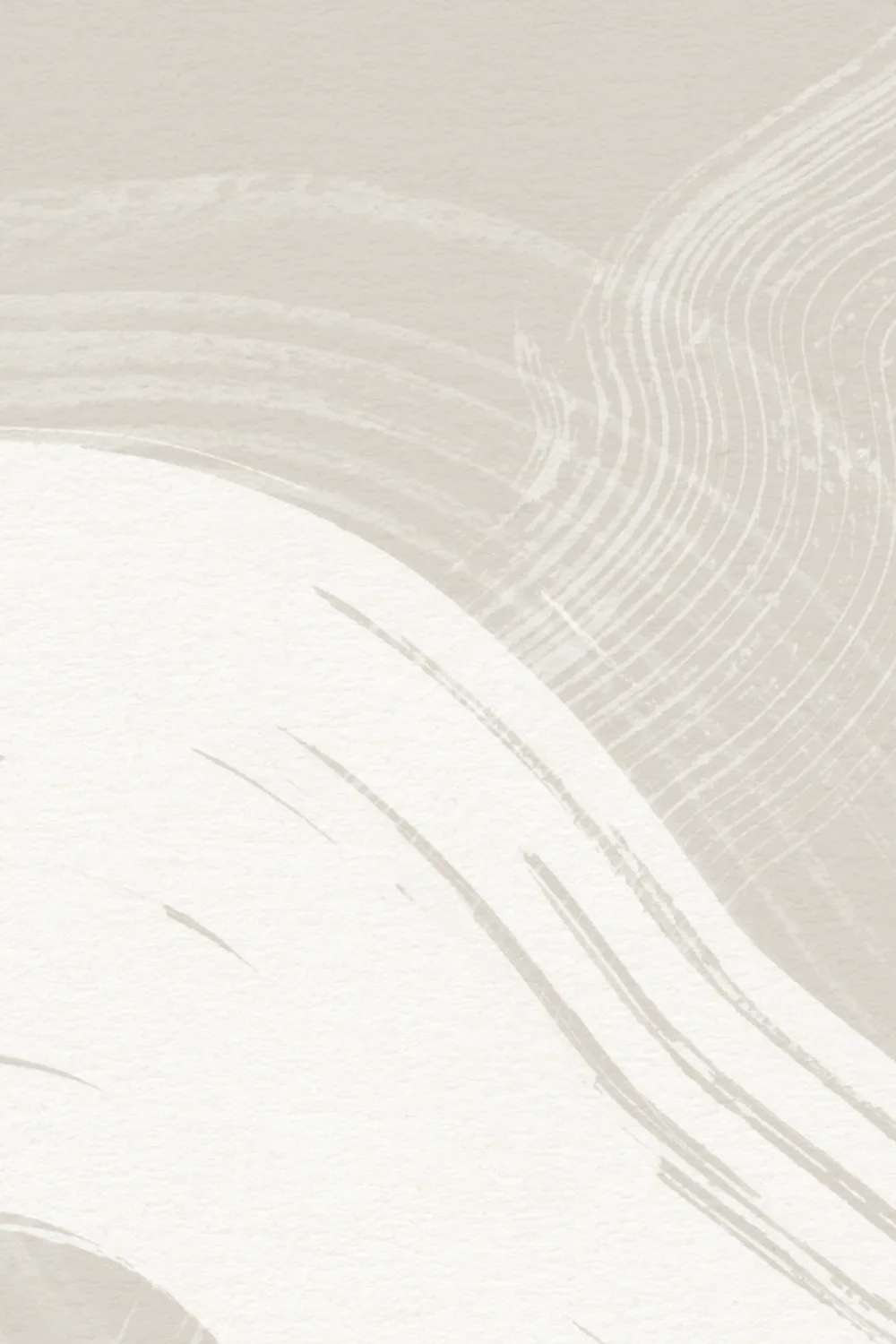Beige Tiled Abstract Ink Shapes Mural
