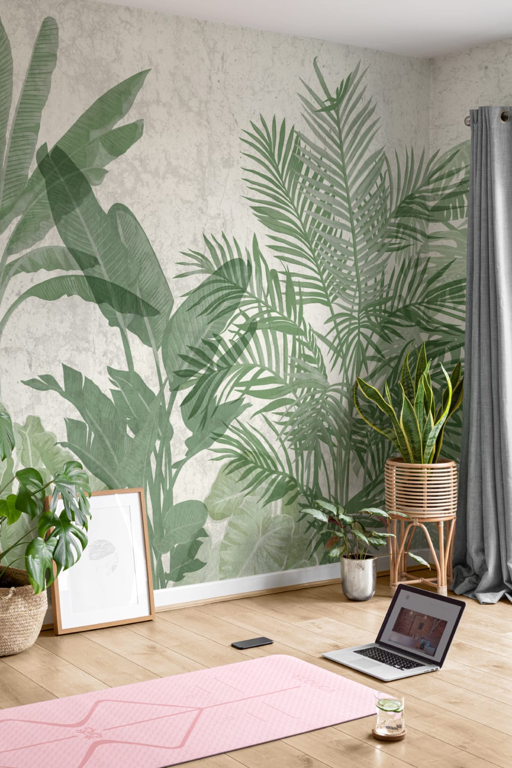 Biofile tropiske planter Tapetmaleri