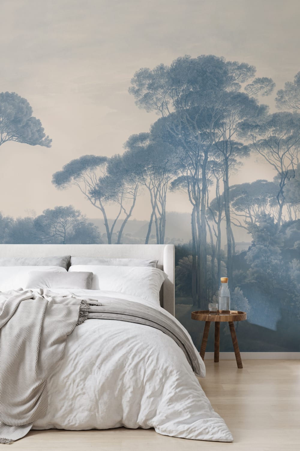 Blå Tivoli Forest Landskapsmålning Mural-tapeter