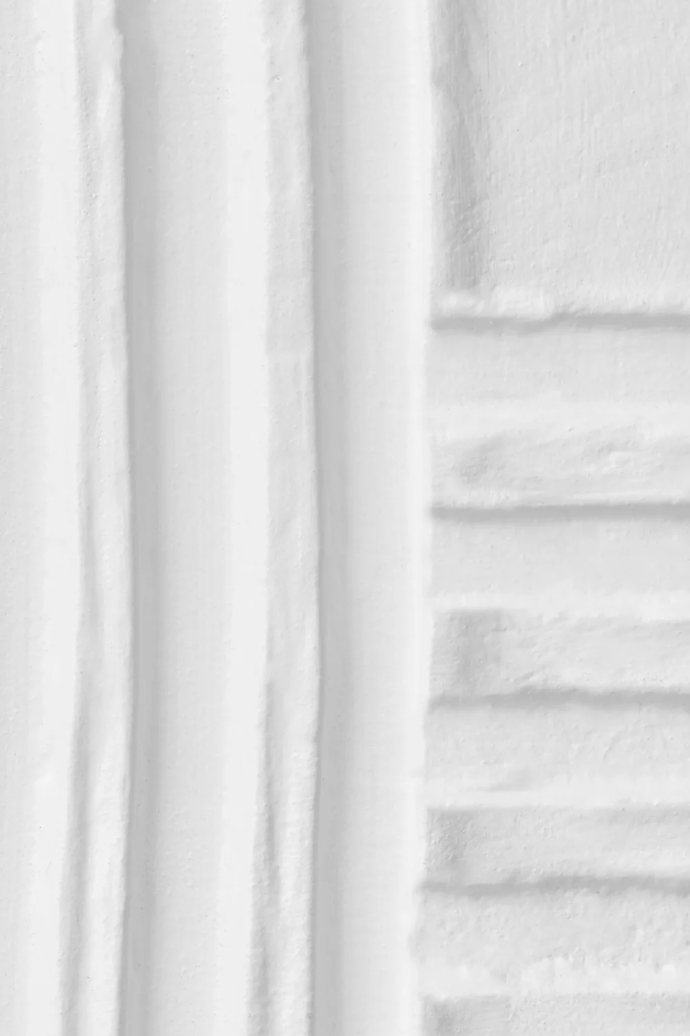 Neutral Sculpted Abstract Curved Lines Mural