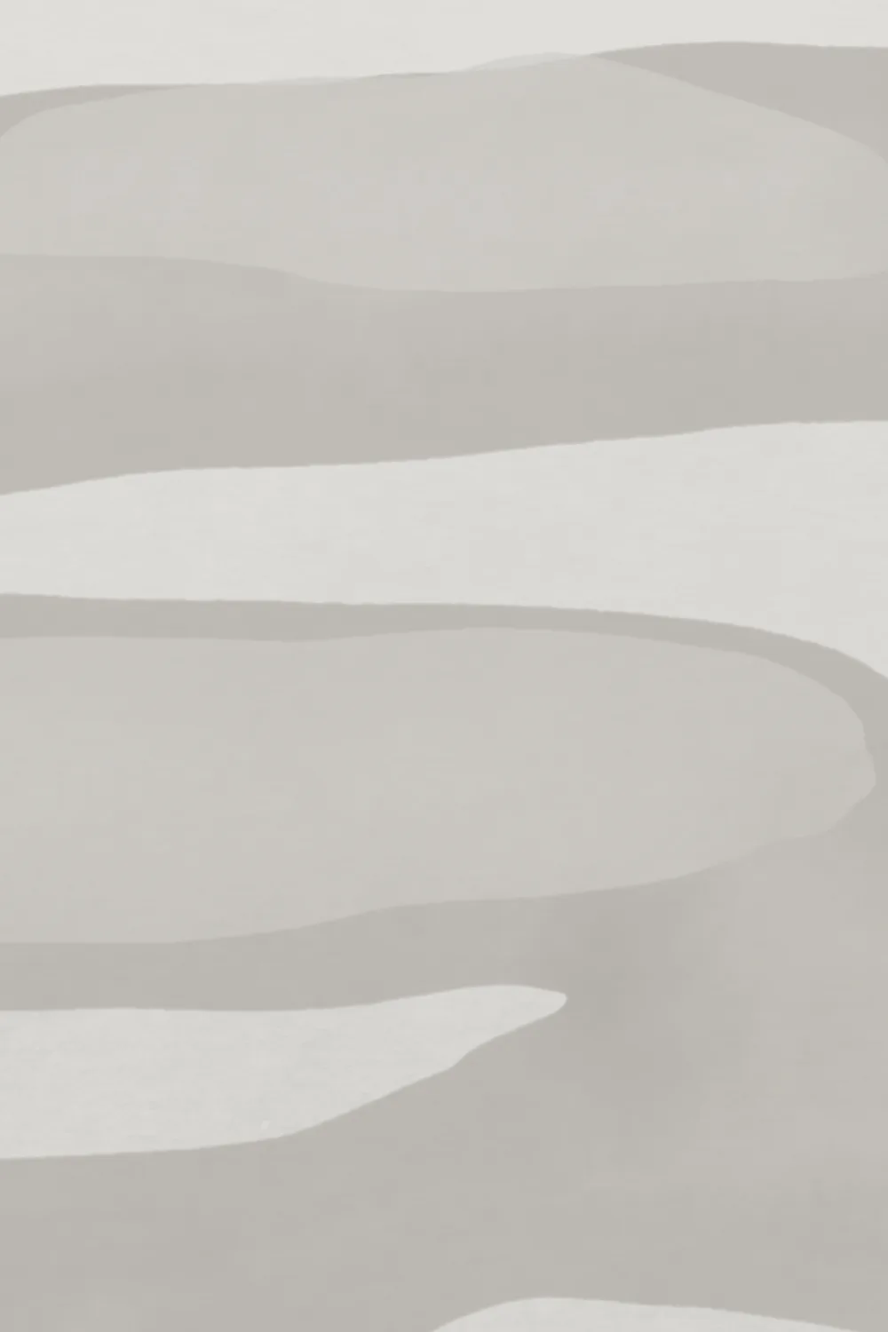 Neutral Hand Painted Water Ripple Mural