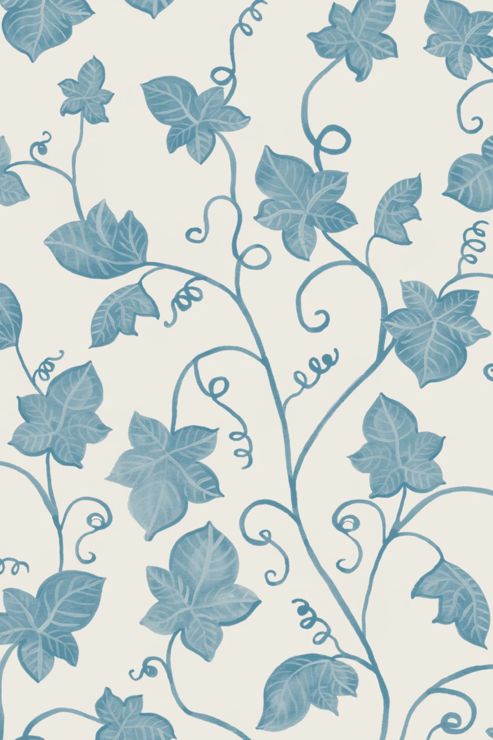 Blue Cute Ivy Wallpaper