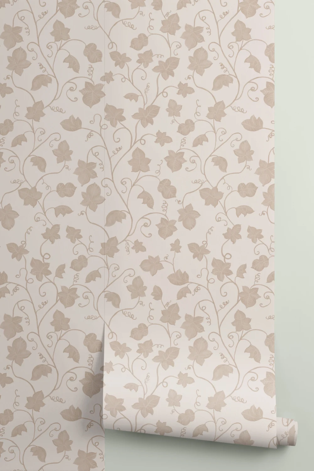 Beige Cute Ivy Wallpaper