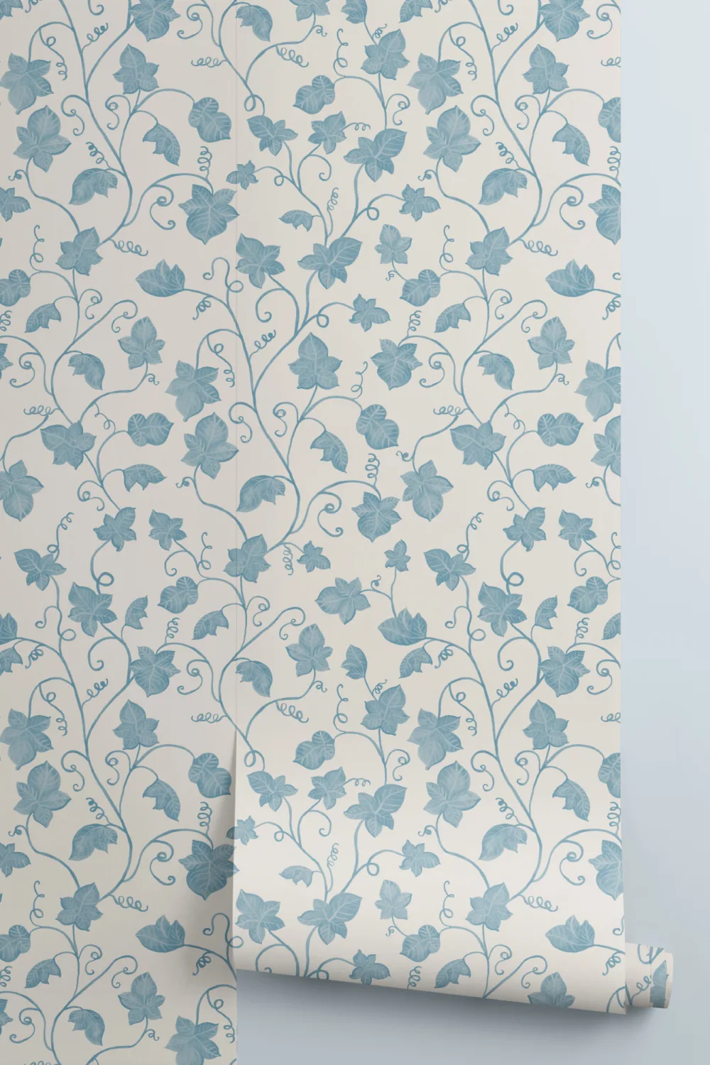 Blue Cute Ivy Wallpaper