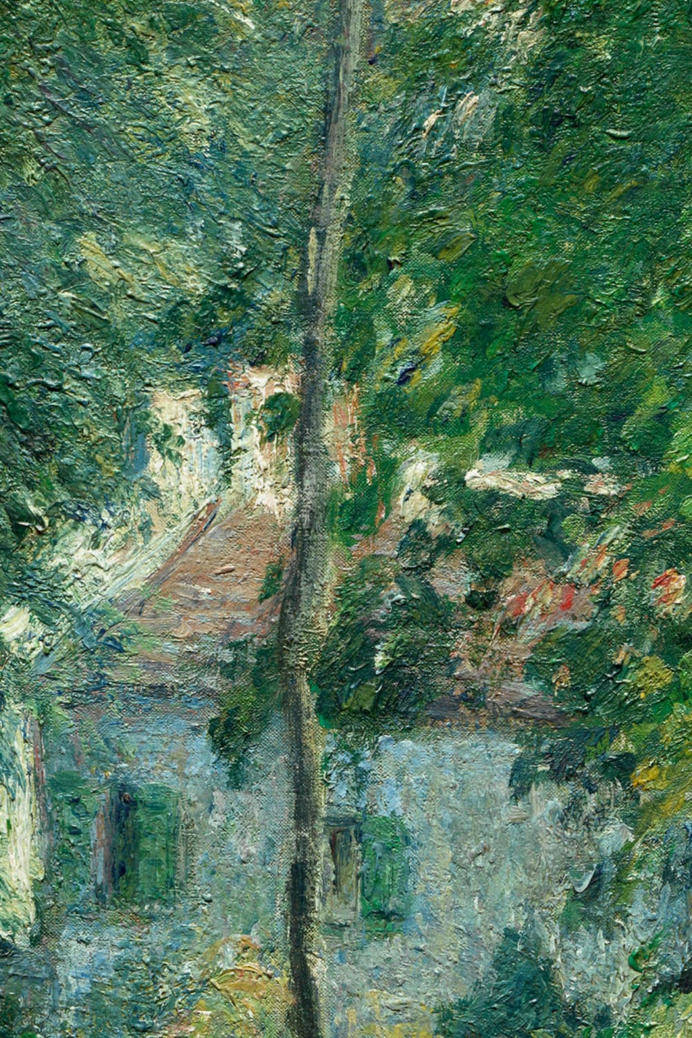 Green Wild Woodland Oil Painting Mural
