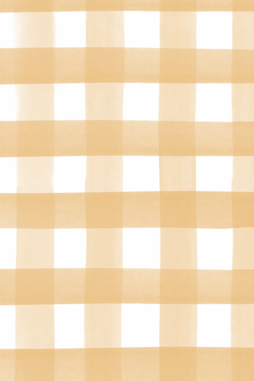 Gelbe Aquarell Gingham Tapete
