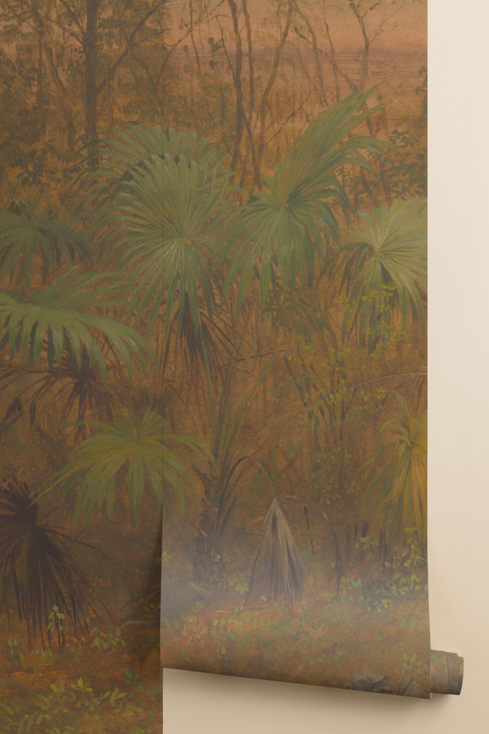 Tropical Jungle Oil Painting Mural
