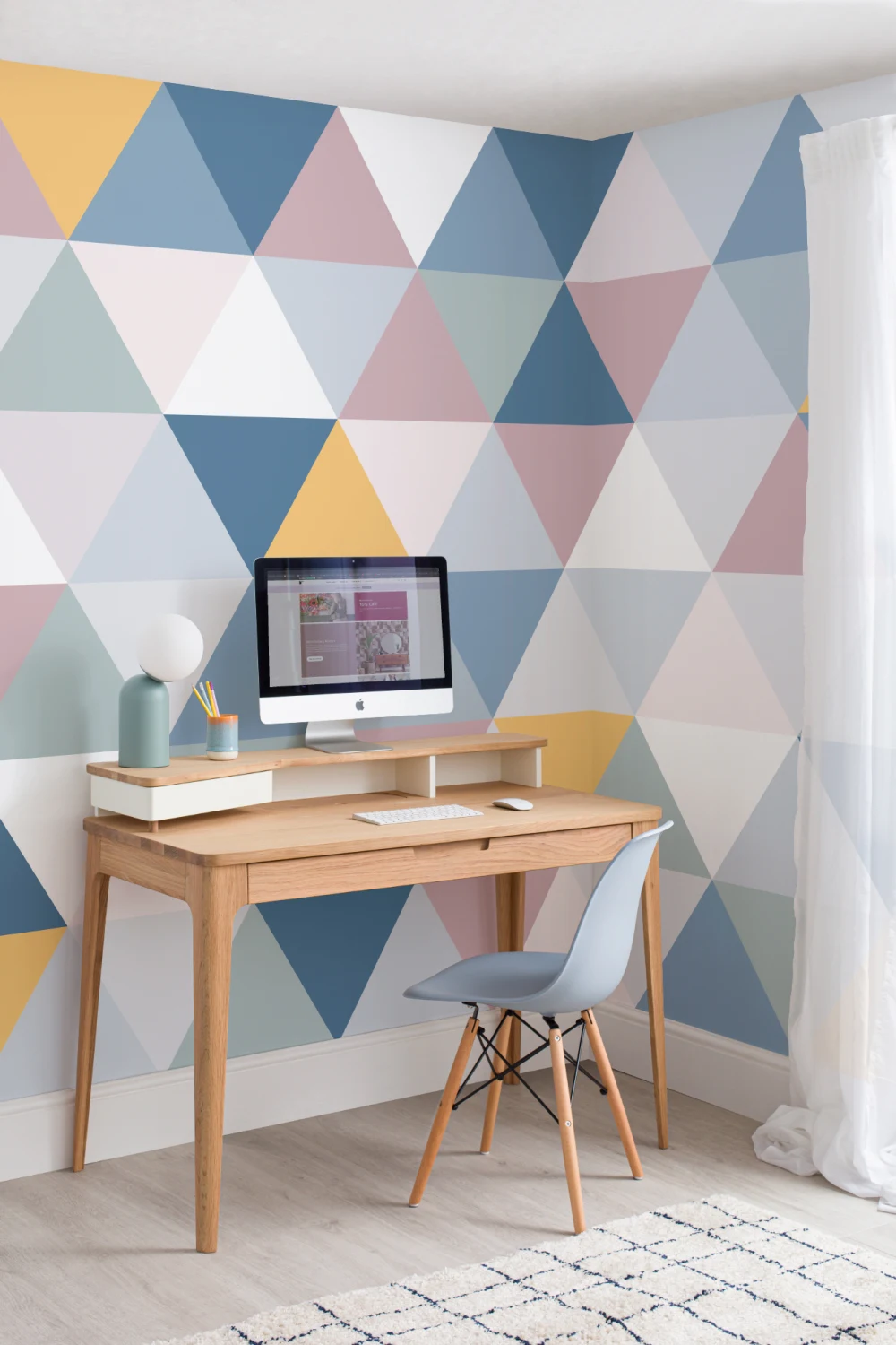Colorat Geometric Triunghi model tapet Mural