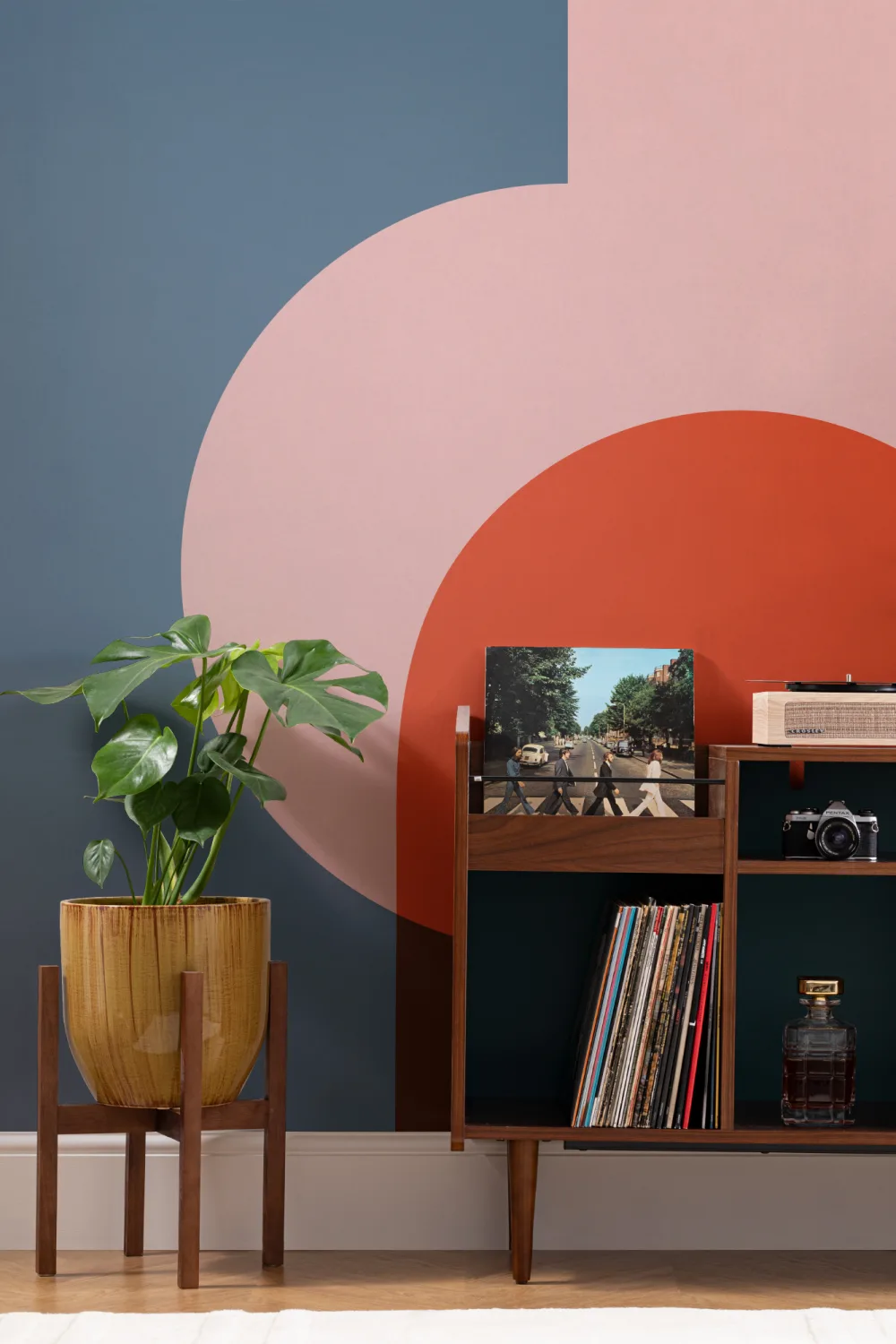 Kleurrijke Geometrische Vormen Modern Bauhaus Behang Muurschildering