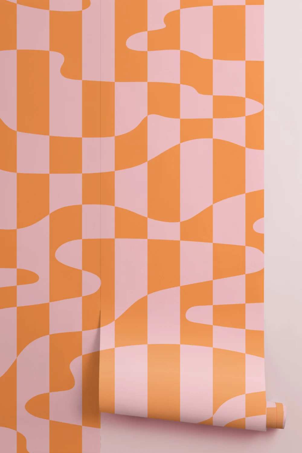 Elizabeth Olwen Stripescape Pink Mural