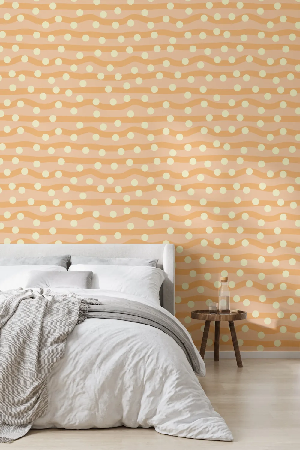 Elizabeth Olwen Polka Pop Orange Mural