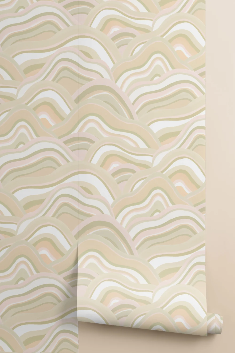 Verde abstract pictat dune Wallpaper