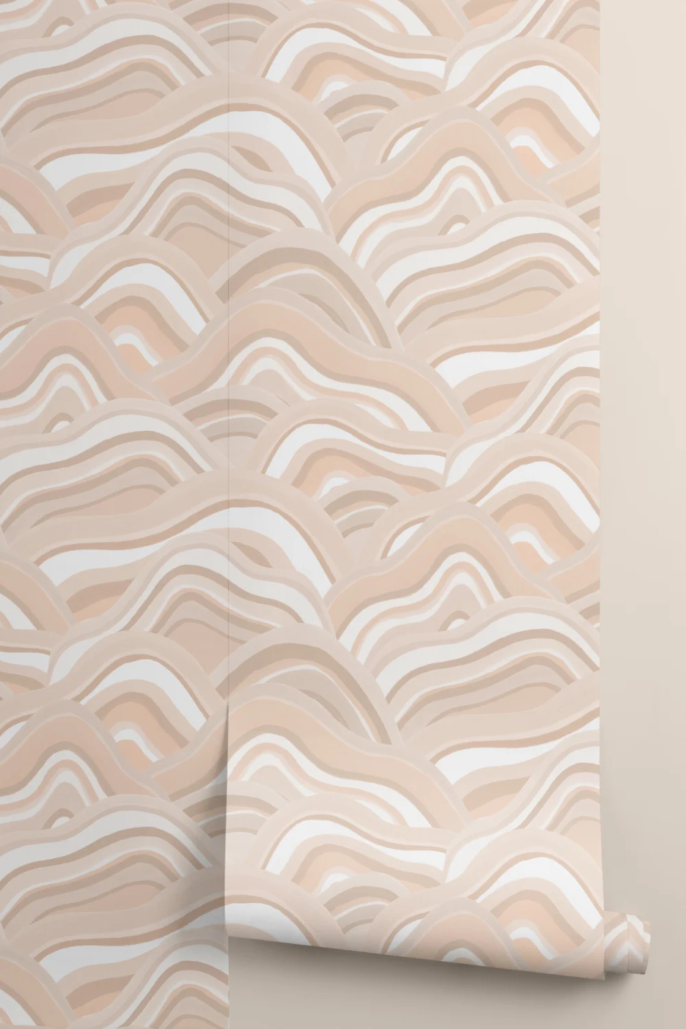 Neutral Abstract Painted Dunes Wallpaper