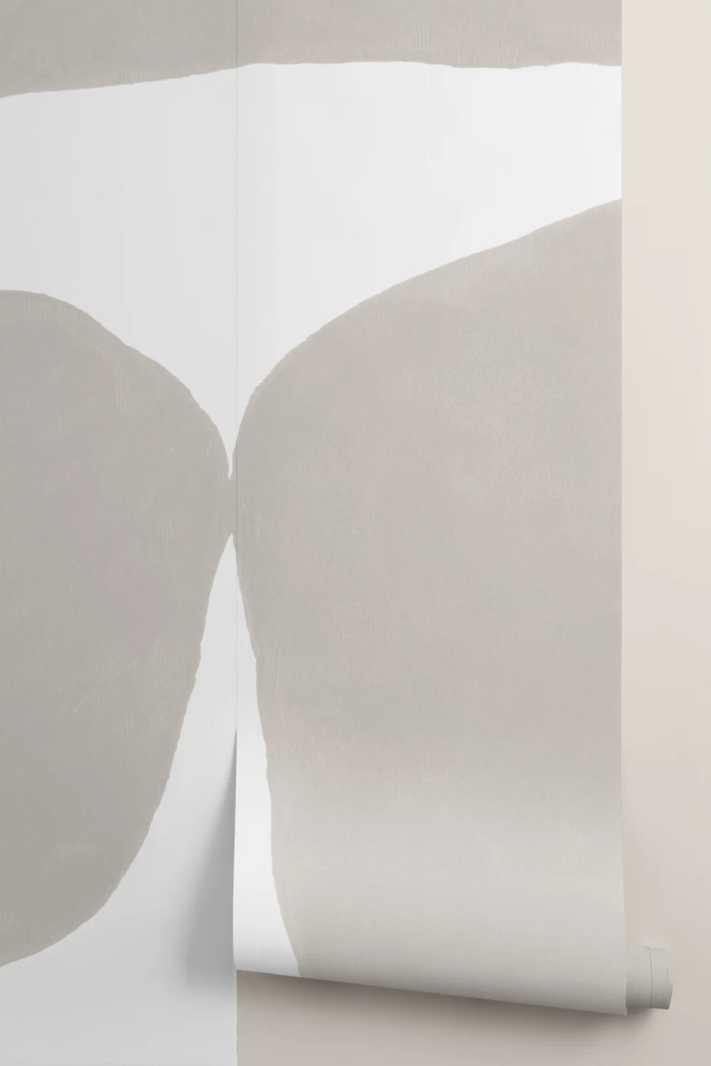 Minimal Abstract Shapes murale în bej cu efect texturat ipsos