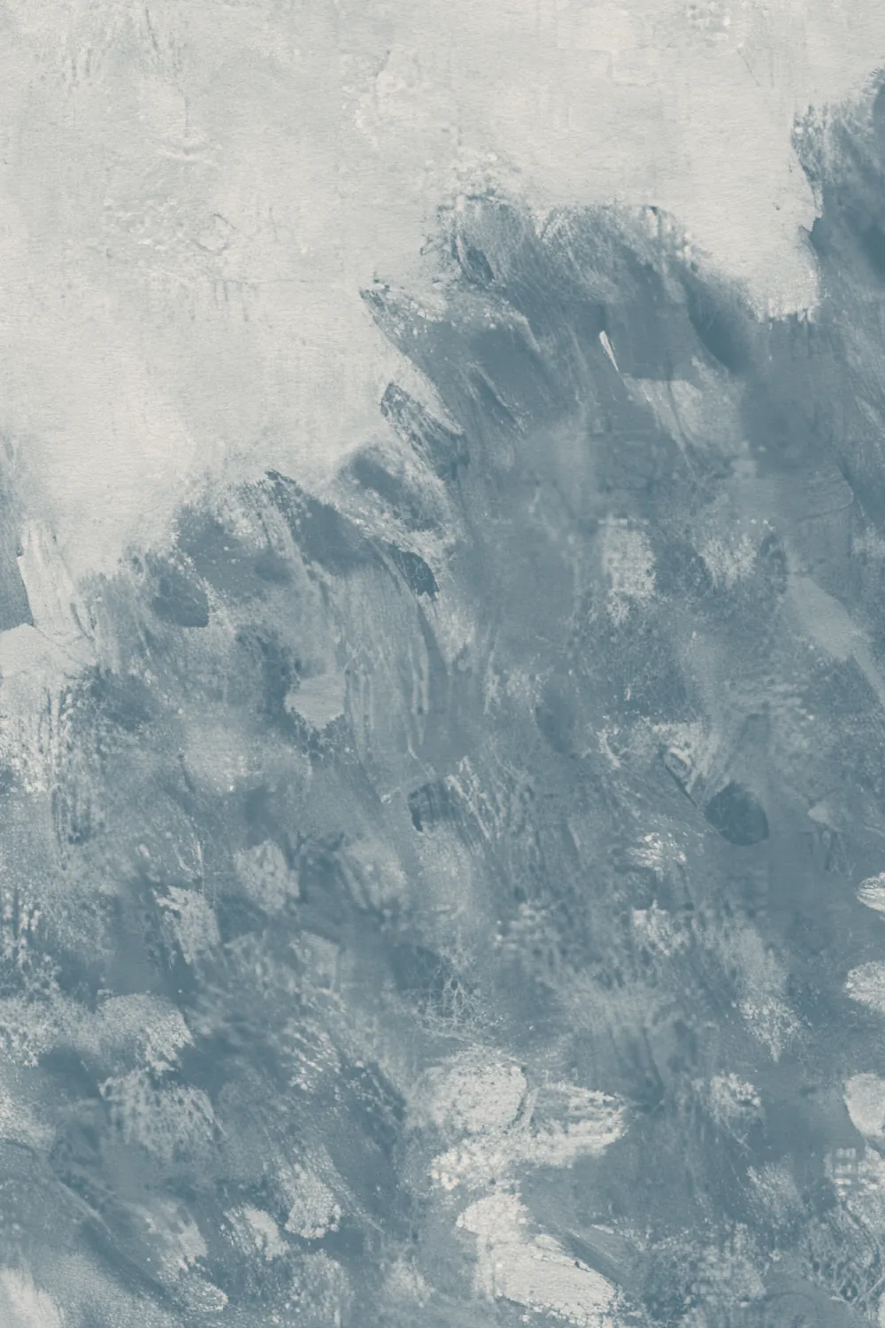 Vintage Rainy Forest Wall Mural in Atmospheric Blues