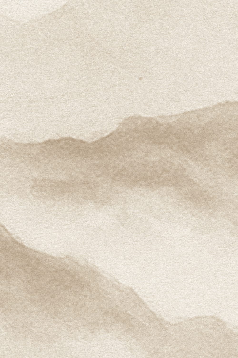 Neutrale muurschildering van Japandi berglandschap