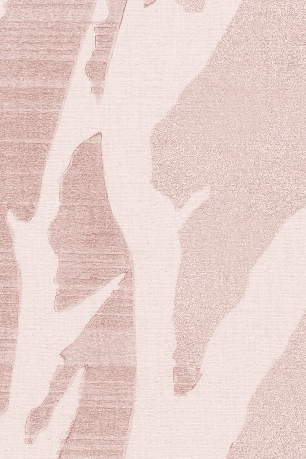 Pink Yuugen Japanese Nature Minimalist Wall Mural