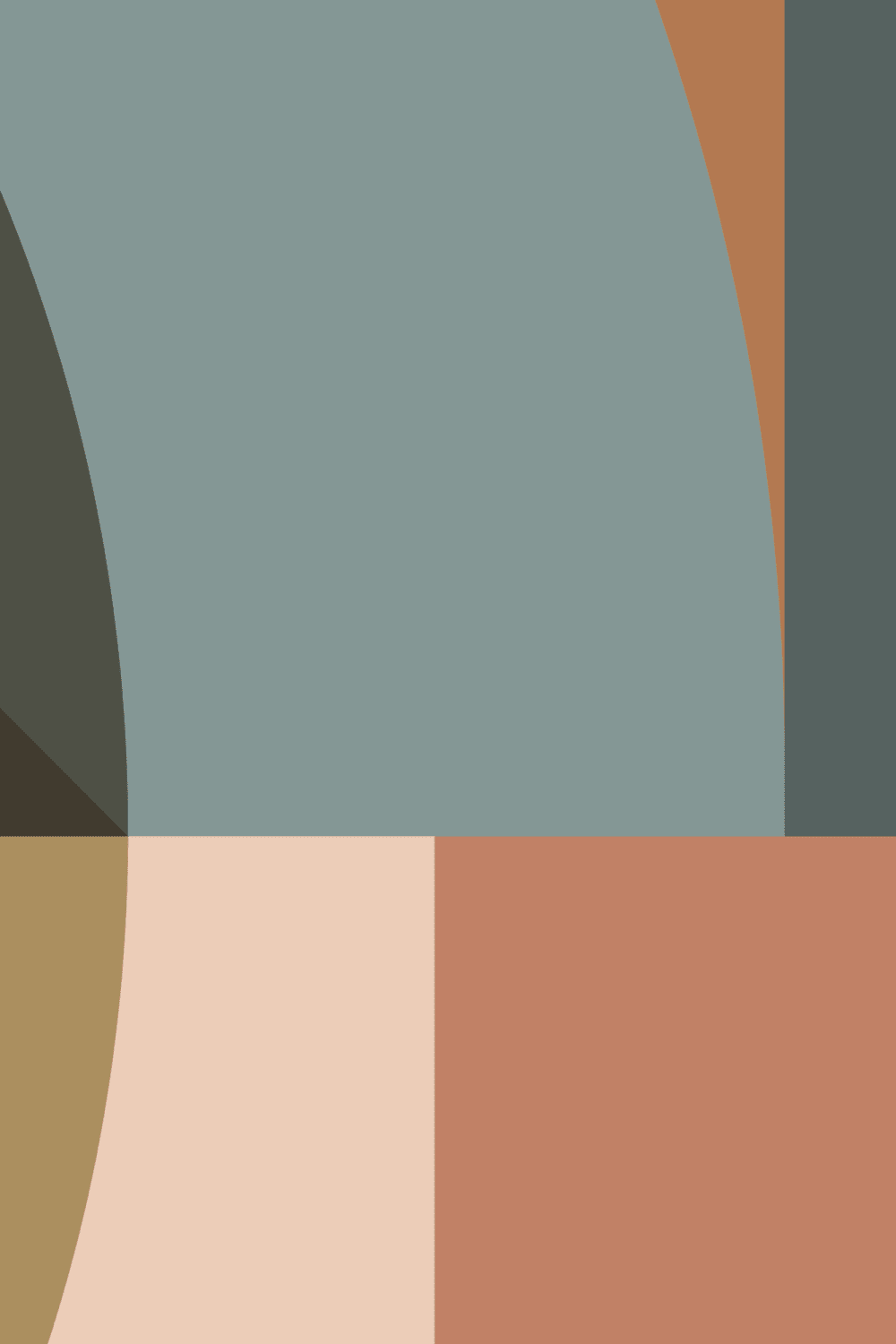Multicolor Abstract Geometric Modern Pattern Mural