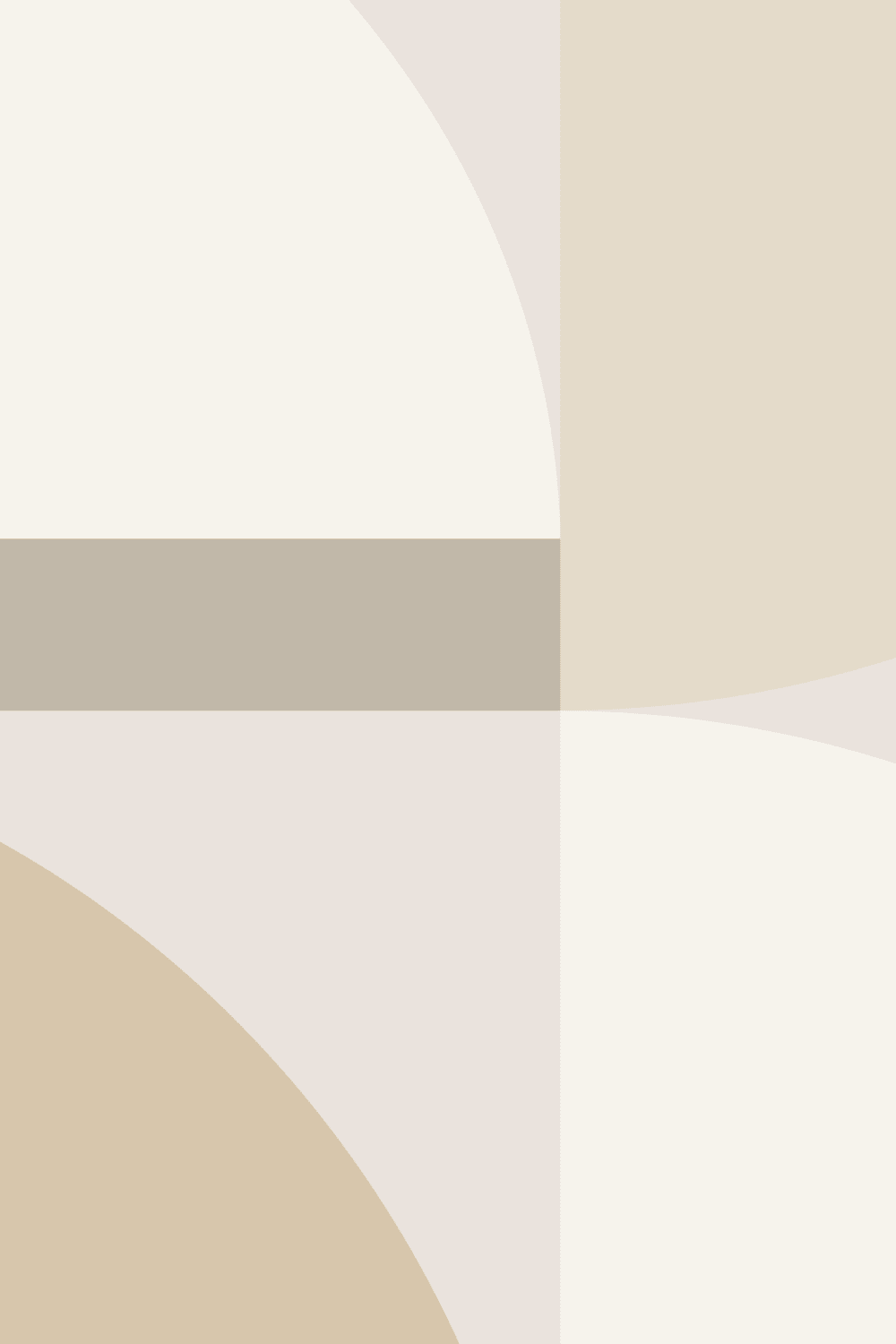Neutrales geometrisches Bogenmuster Zeitgenössische Fototapete