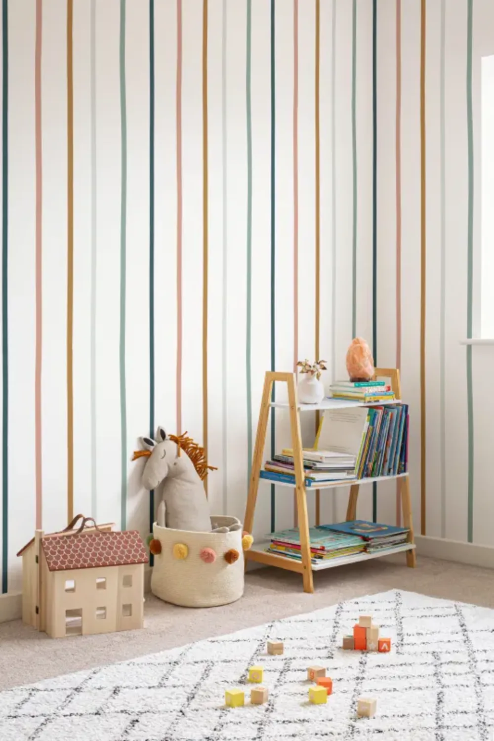 Earthy Vertical Rainbow Wallpaper