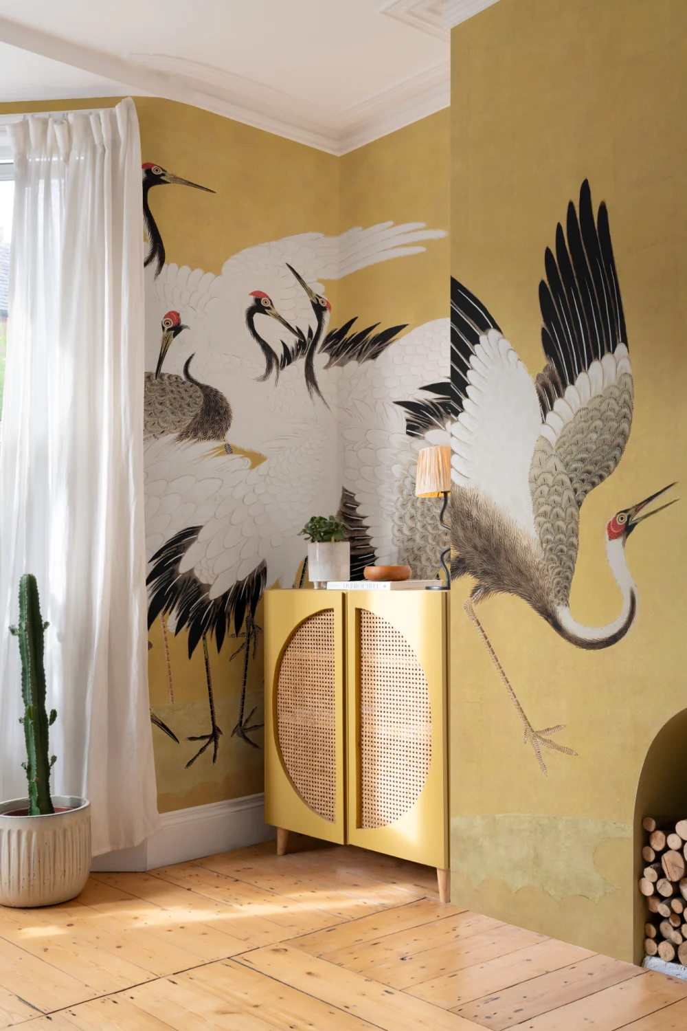 Flock of Cranes by Ishida Yūtei Wall Mural