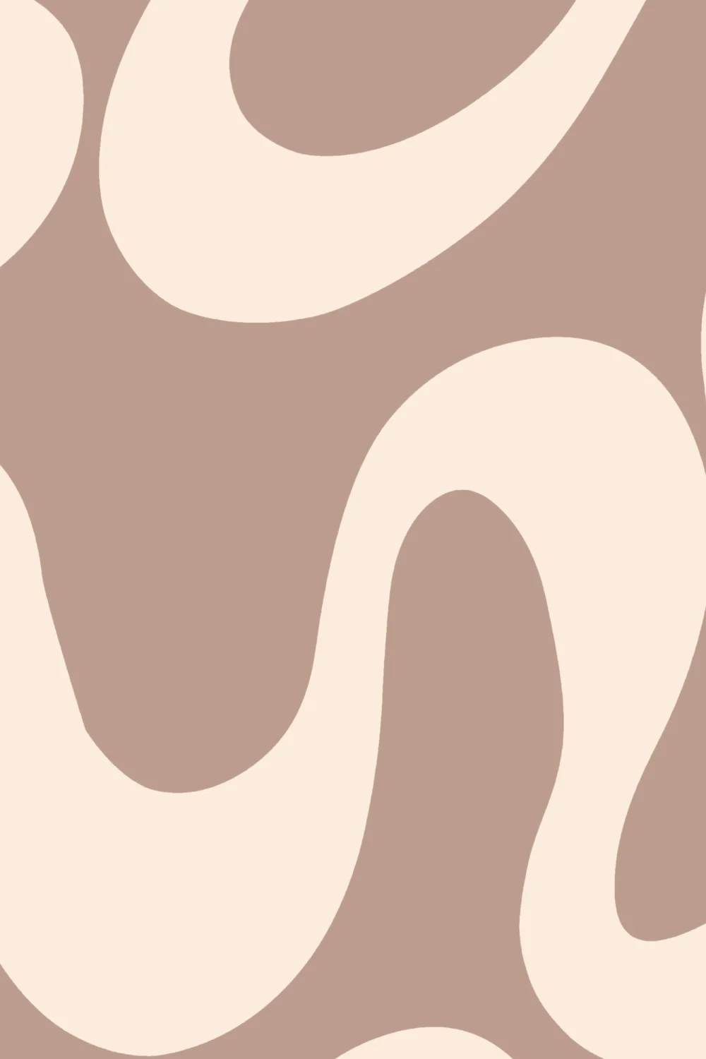 Warm Brown Swirl Abstrakte Muster Tapete