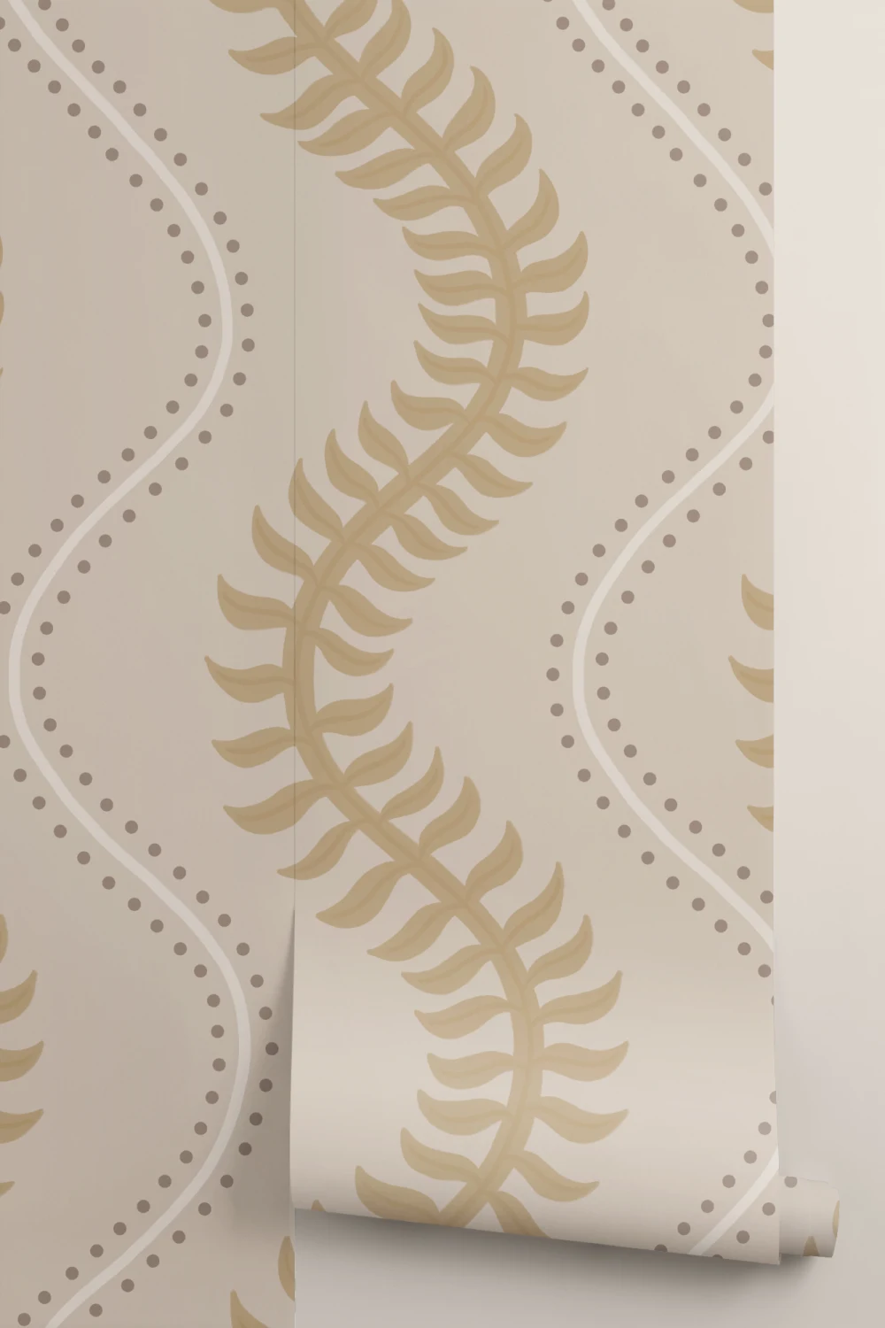Yellow Wave Pattern Design Mural For Contemporary Spaces