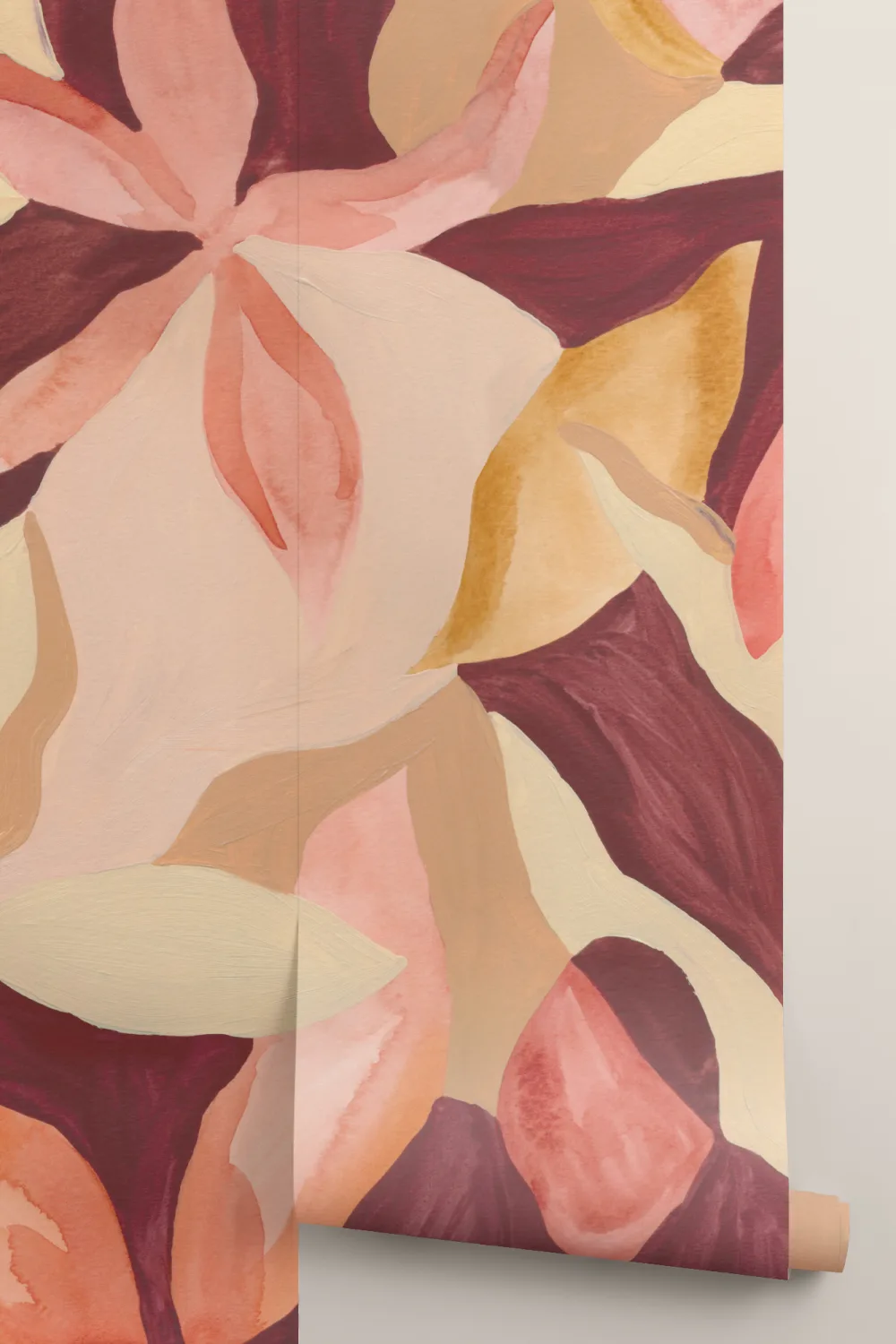 Multicolor Abstract Floral Bold Mural