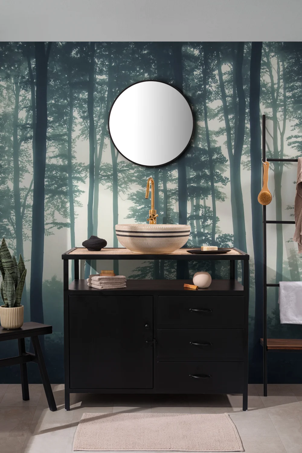 Sea of Trees Forest Wallpaper Mural
