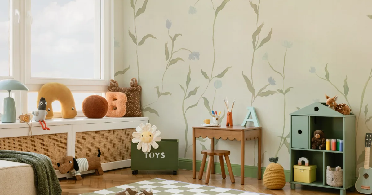 Multicolor Watercolor Floral Classic Wallpaper Mural – Hovia - Hovia