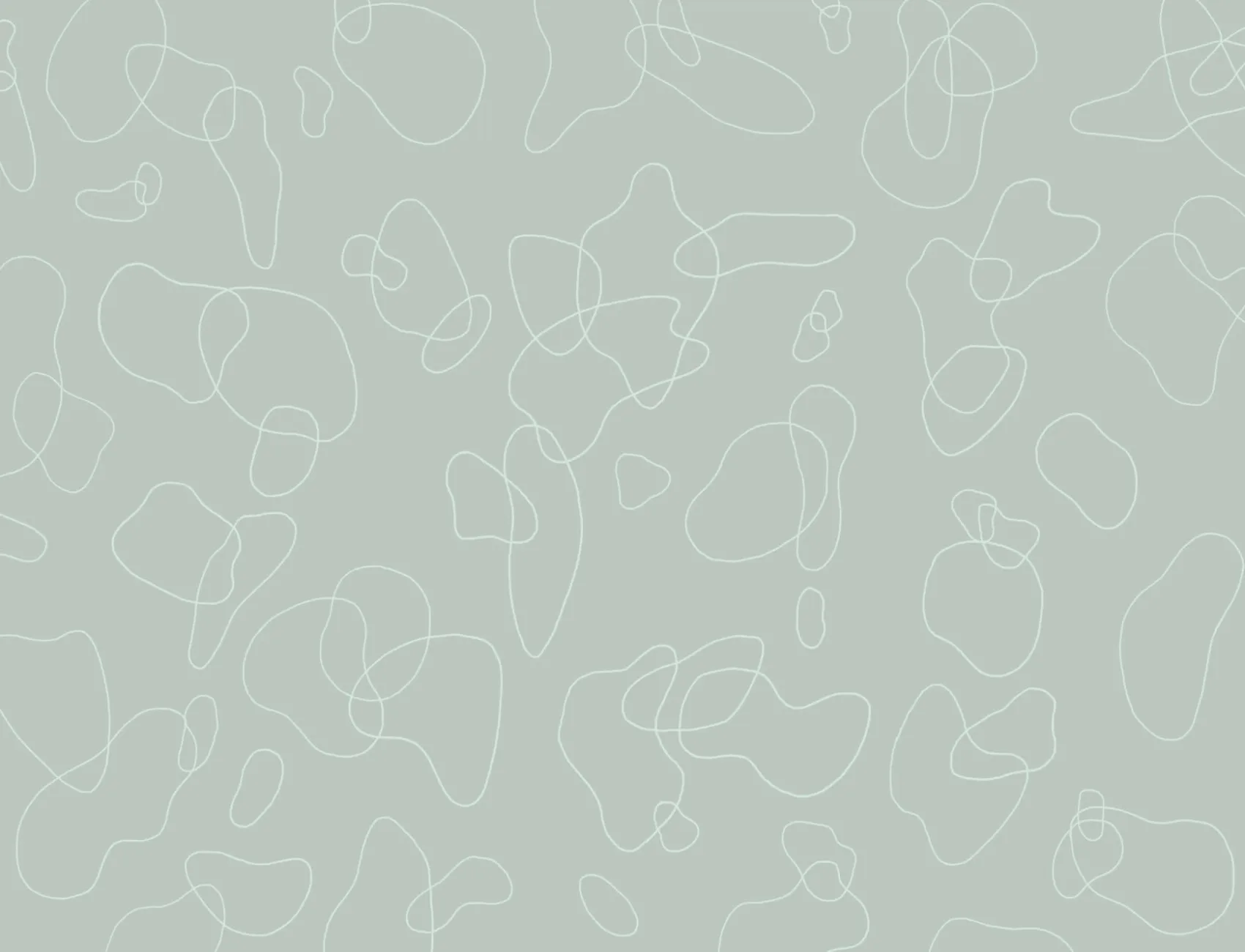 Green Doodle Background Abstract Wallpaper Mural