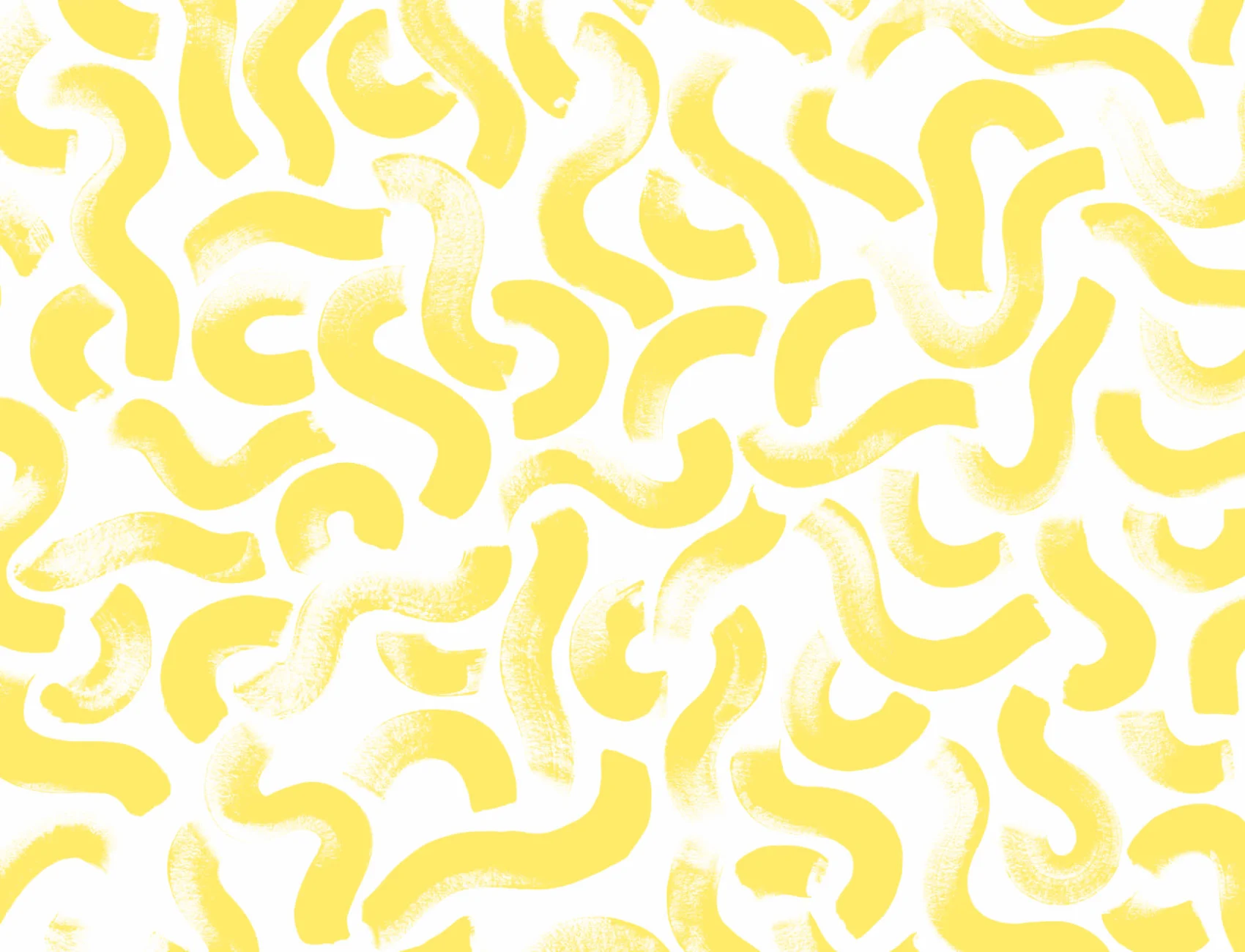 Yellow Paint Brush Strokes Abstract Wallpaper Mural