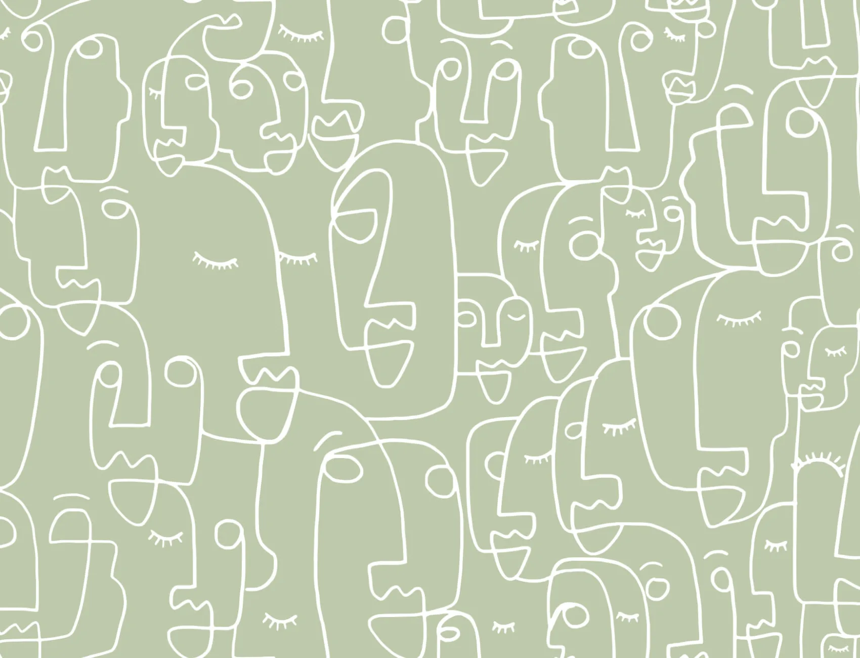 Large Sage Face Wallpaper Mural