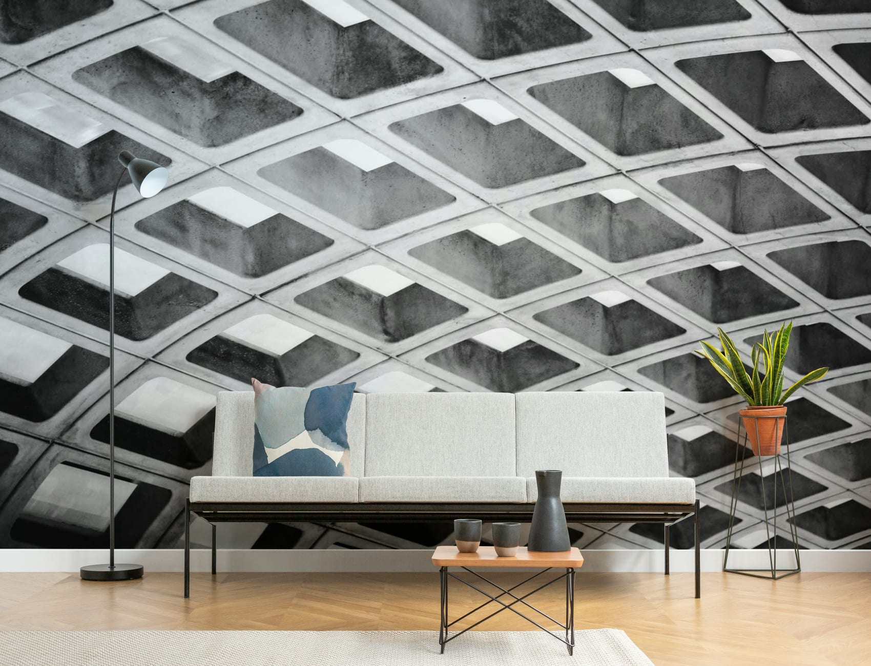 Brutalist stație de metrou DC Wallpaper Mural