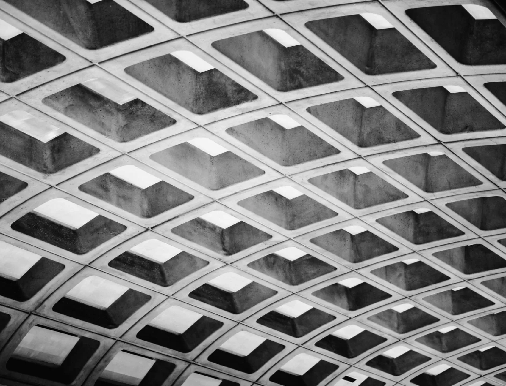 Brutalist stație de metrou DC Wallpaper Mural